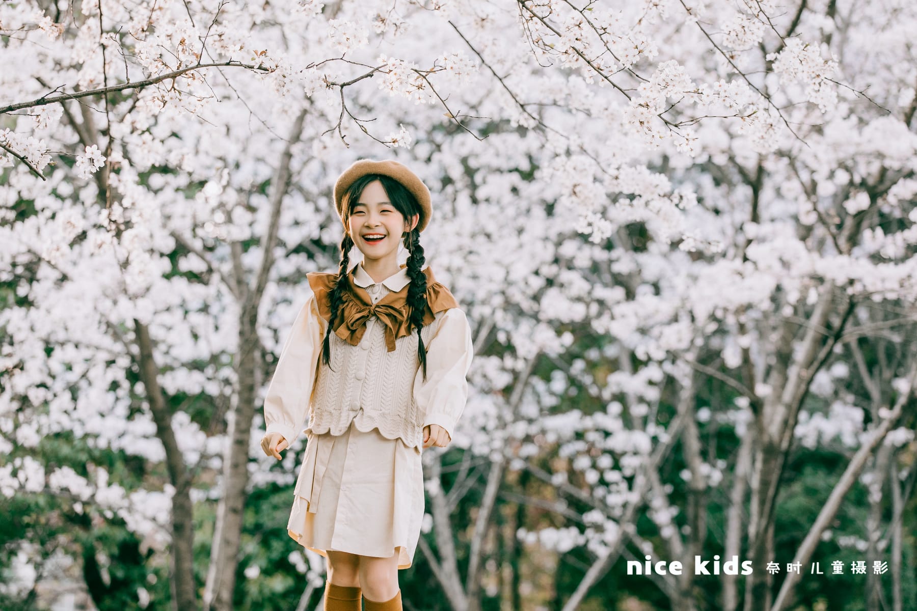 樱花女孩 苏州奈时儿童摄影