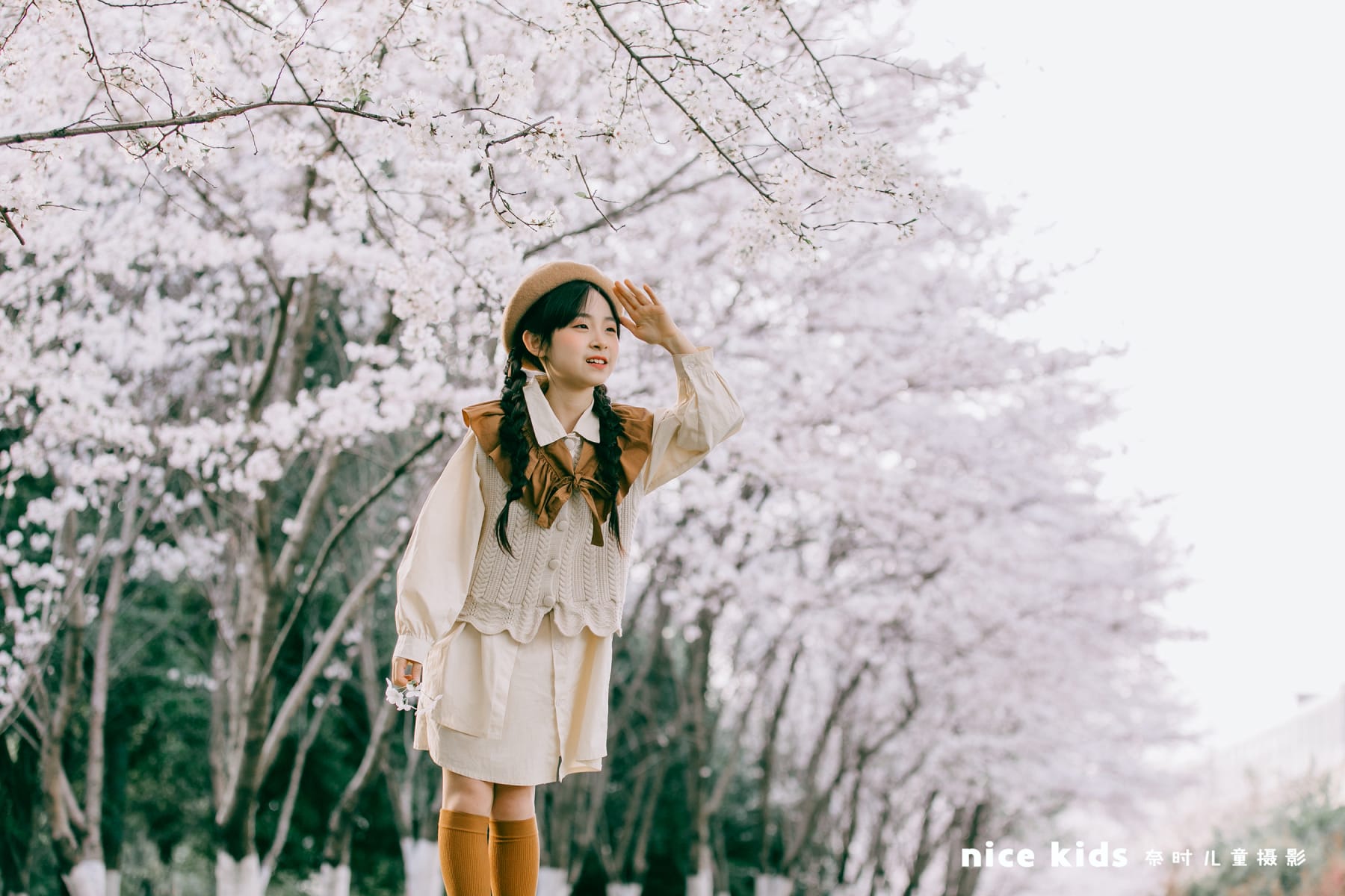 樱花女孩 苏州奈时儿童摄影