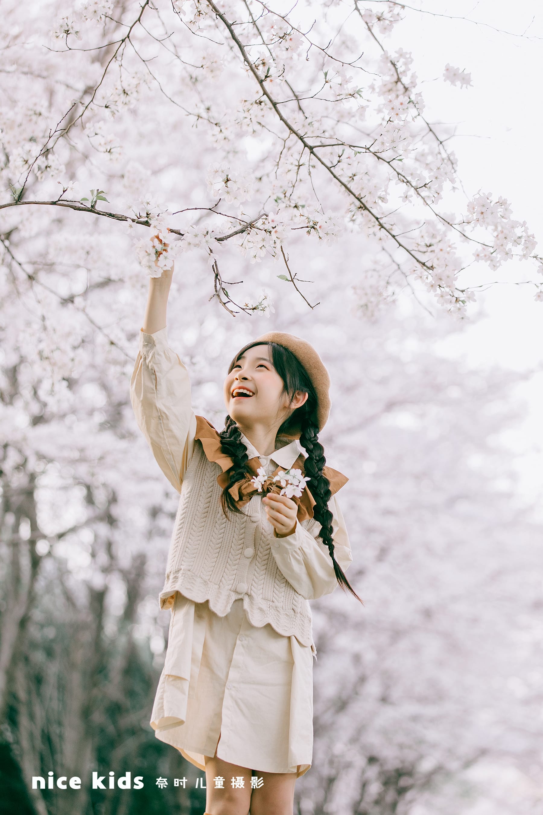 樱花女孩 苏州奈时儿童摄影
