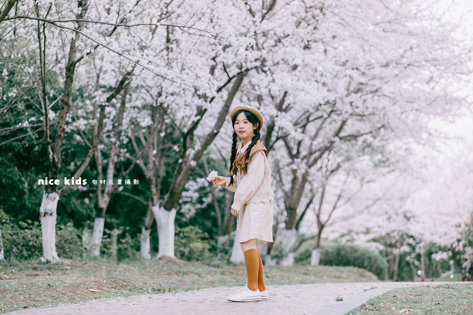樱花女孩 苏州奈时儿童摄影