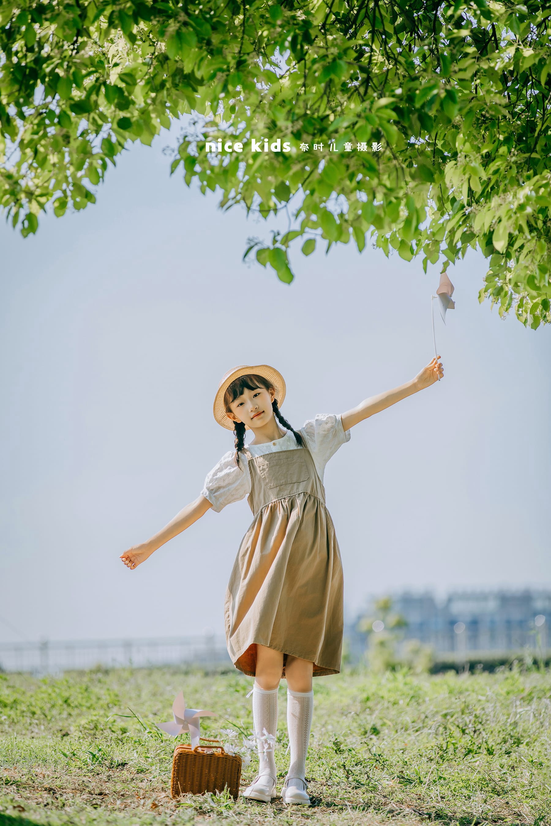 夏日简约小清新户外 苏州奈时儿童摄影