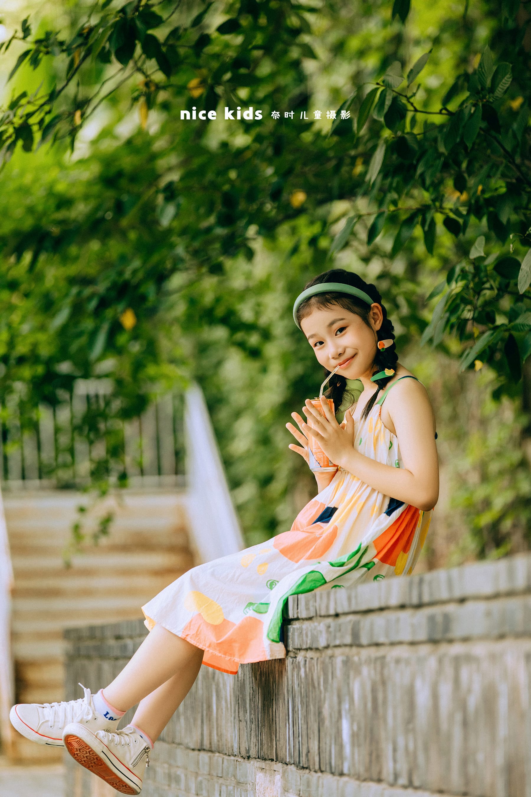 多巴胺夏日复古吃瓜 苏州奈时儿童摄影