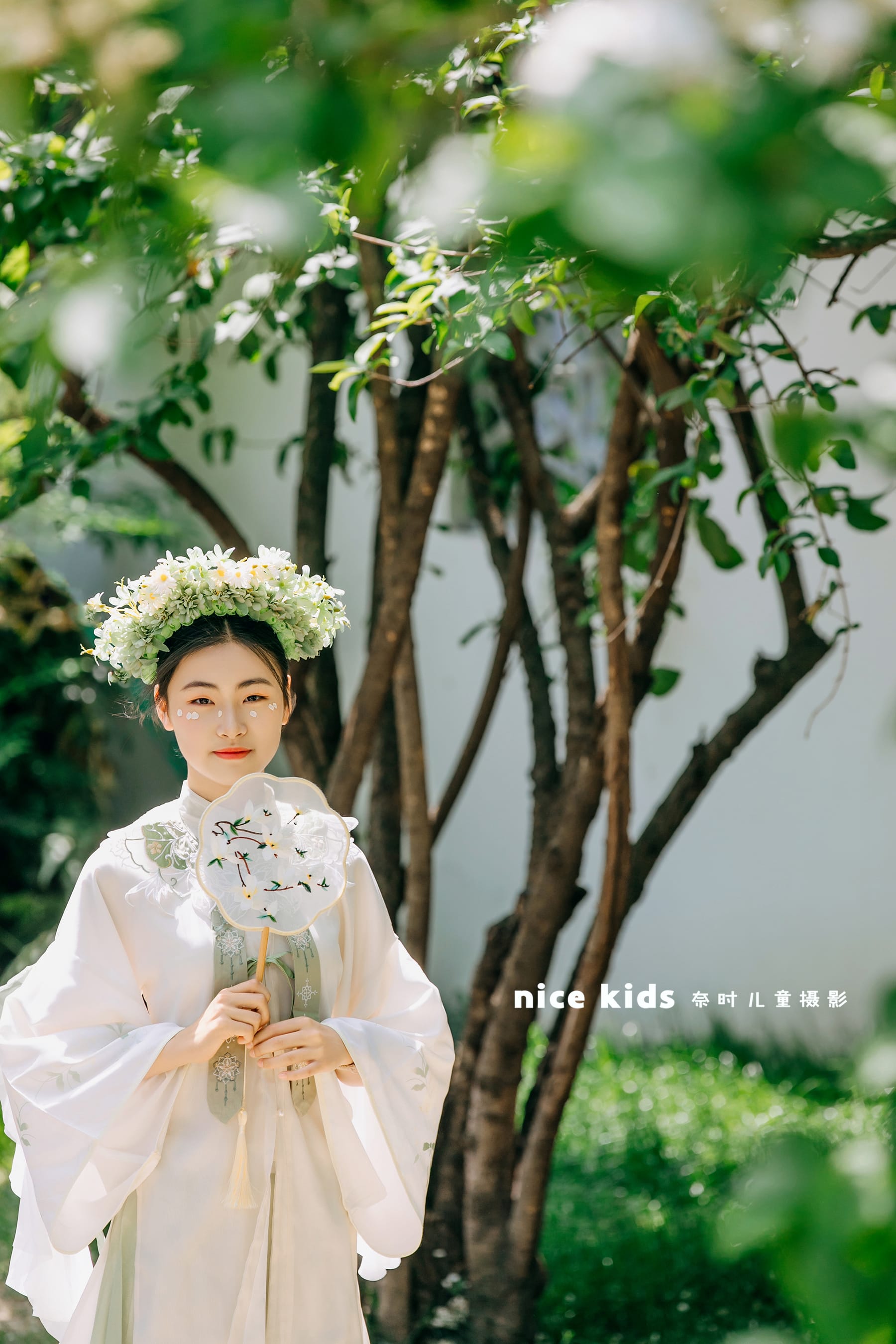 清新中式园林 苏州奈时儿童摄影