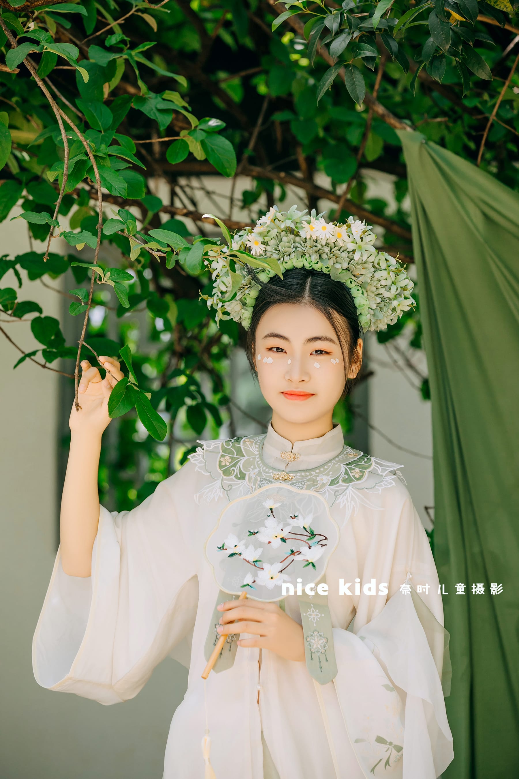 清新中式园林 苏州奈时儿童摄影