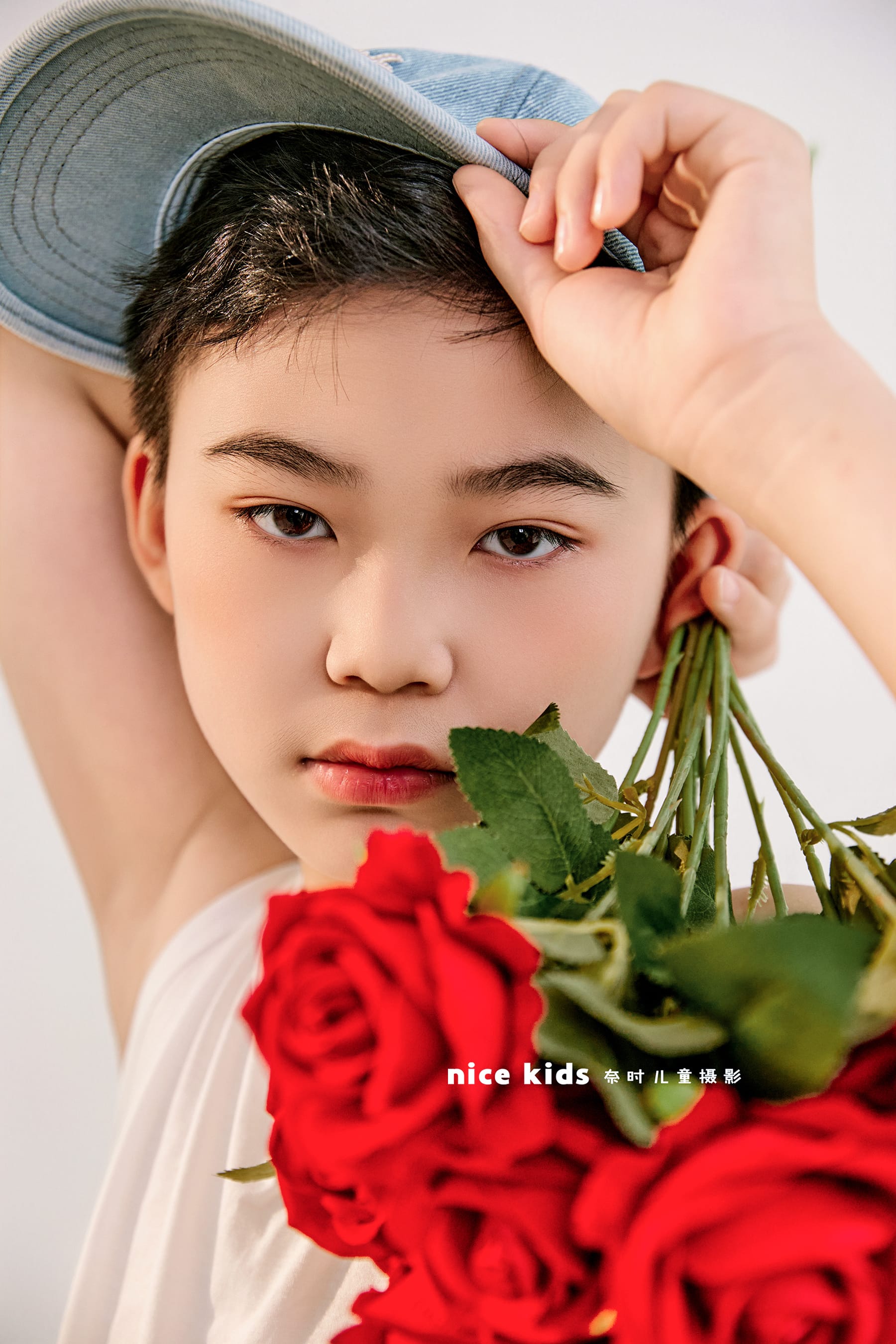 玫瑰花男孩 苏州奈时儿童摄影