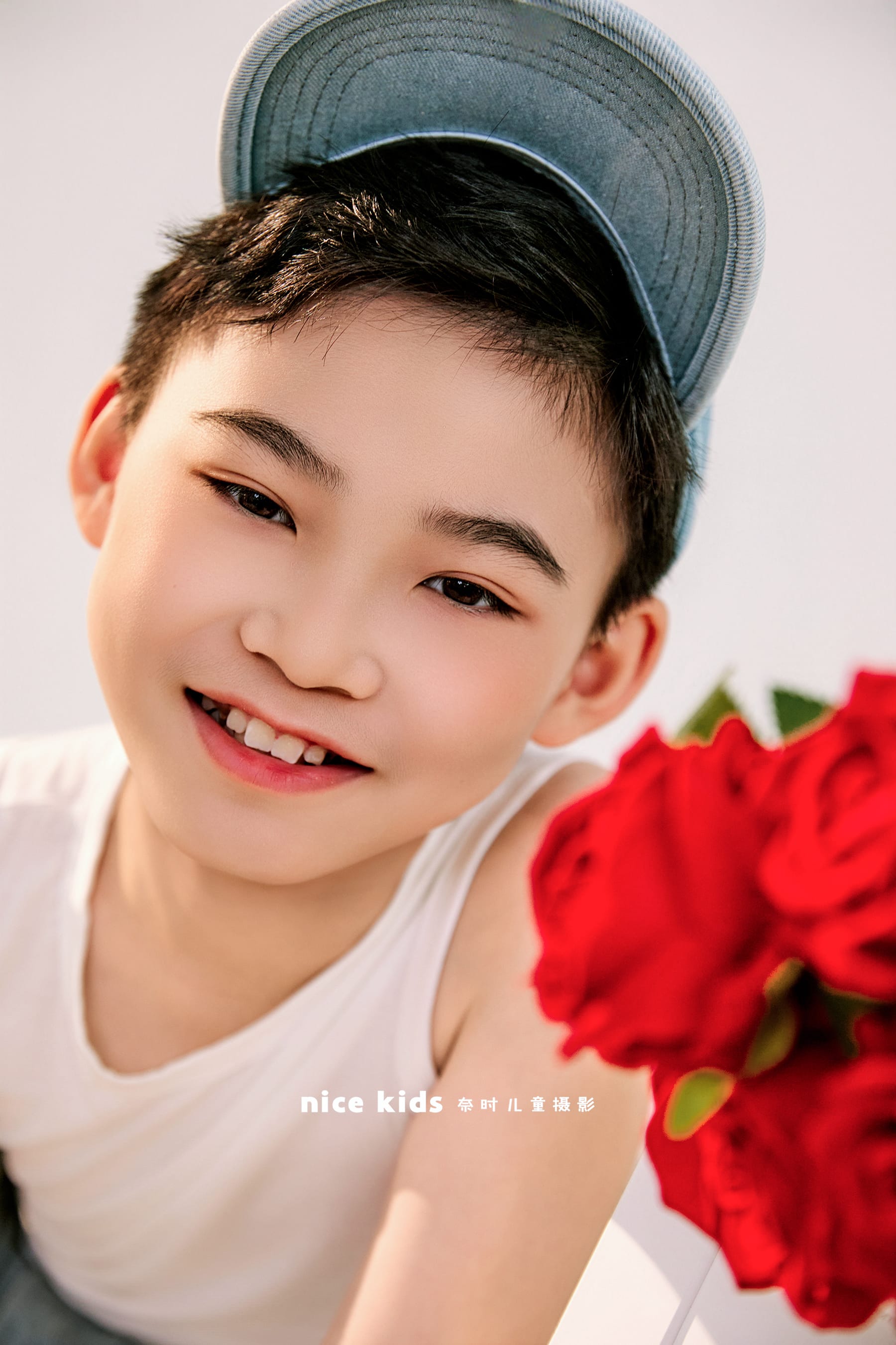 玫瑰花男孩 苏州奈时儿童摄影
