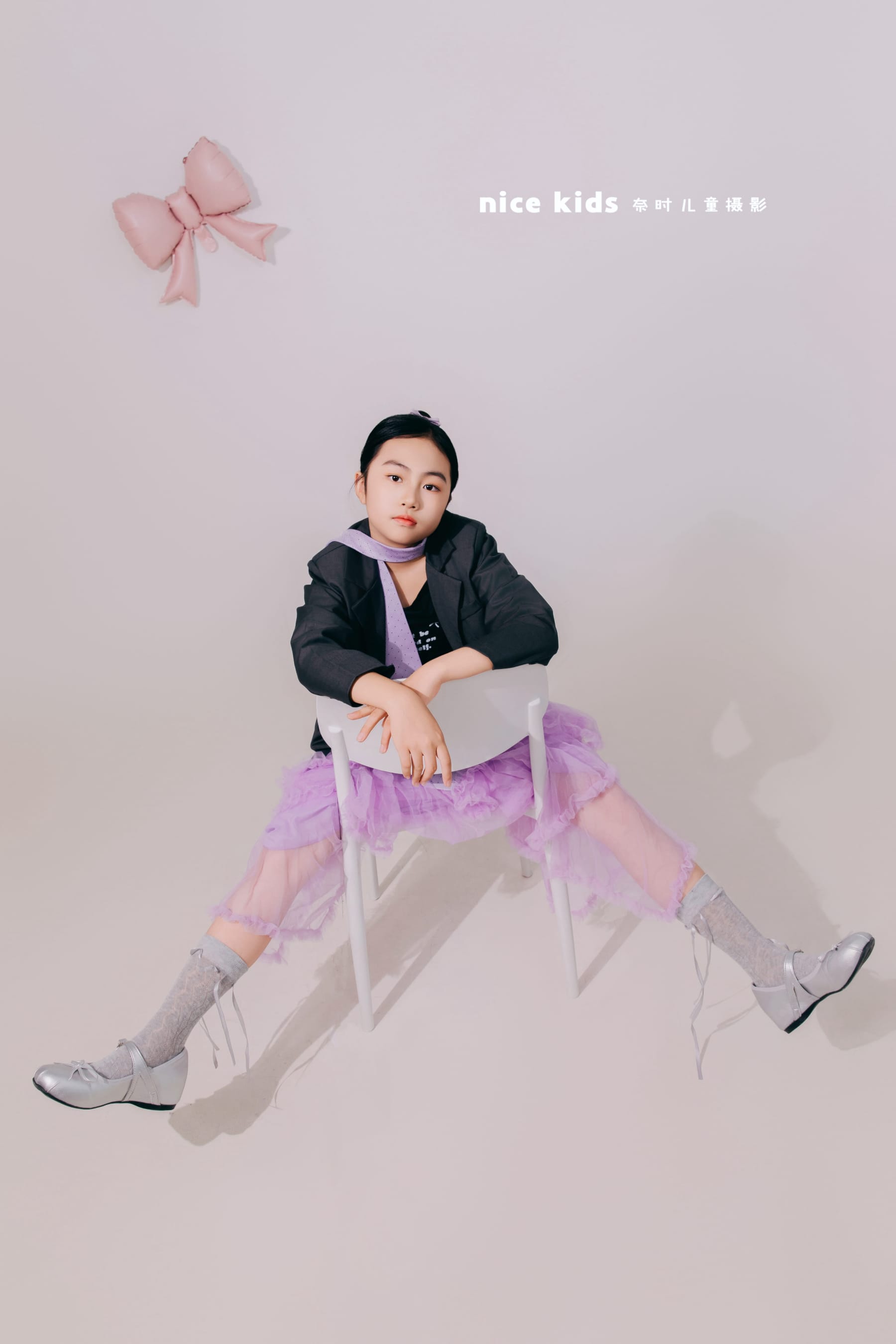 紫色梦幻西装 苏州奈时儿童摄影