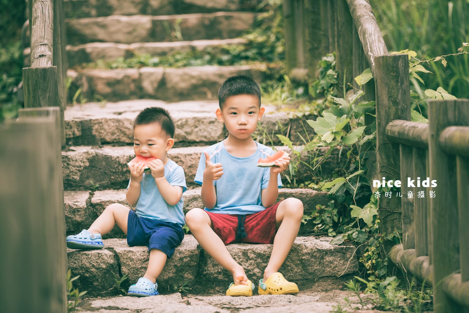 炎夏来片甜甜的西瓜吧 苏州NICEKIDS奈时儿童摄影