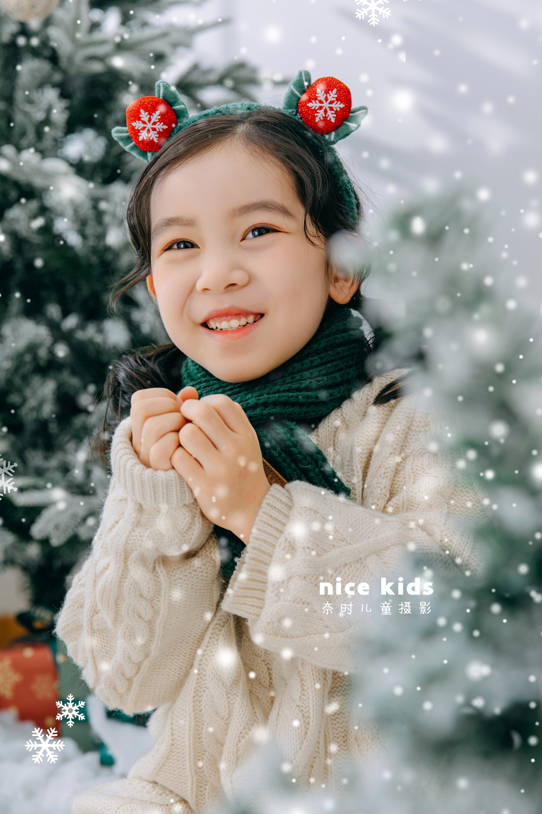 绿色圣诞 NICEKIDS苏州奈时儿童摄影