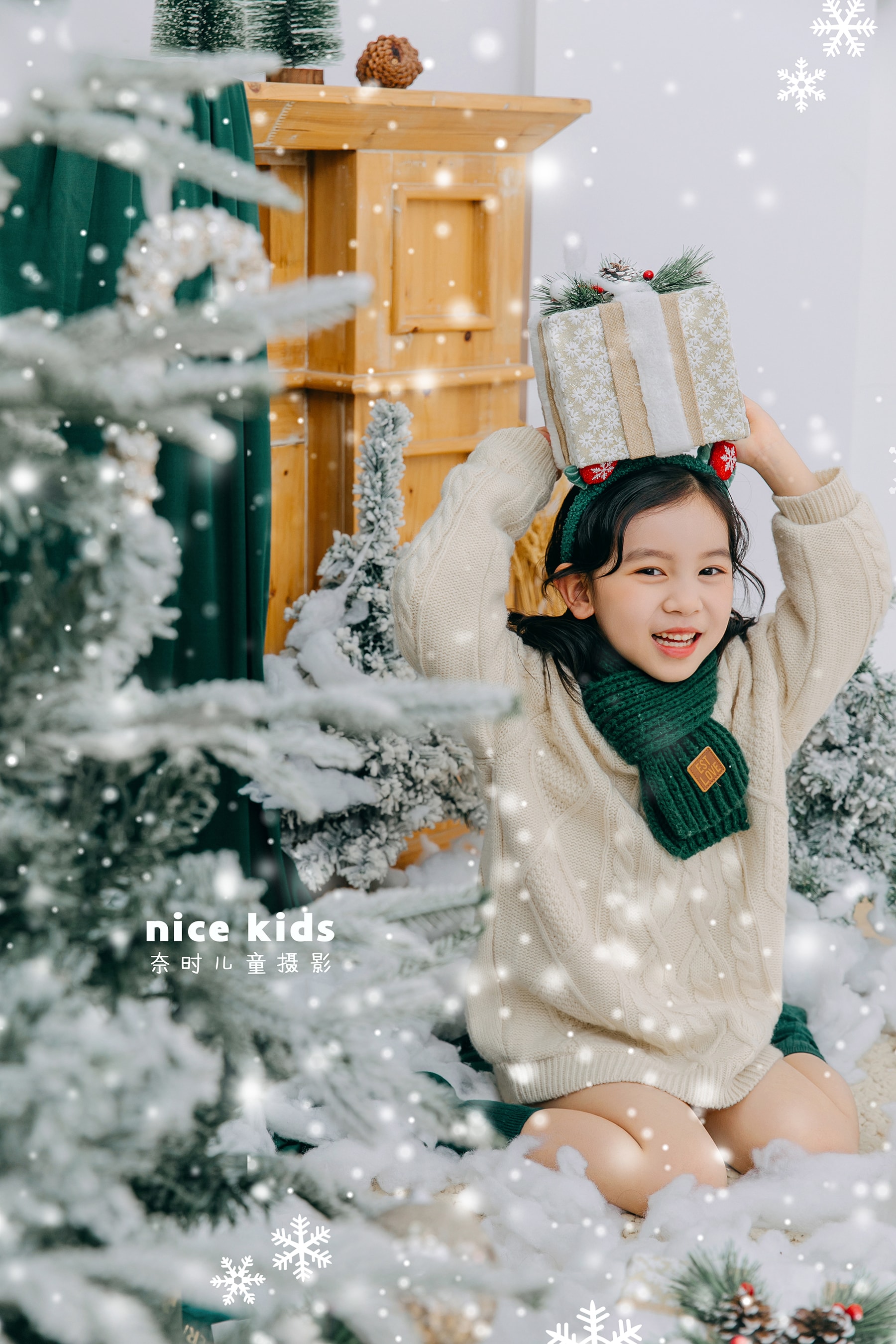 绿色圣诞 NICEKIDS苏州奈时儿童摄影