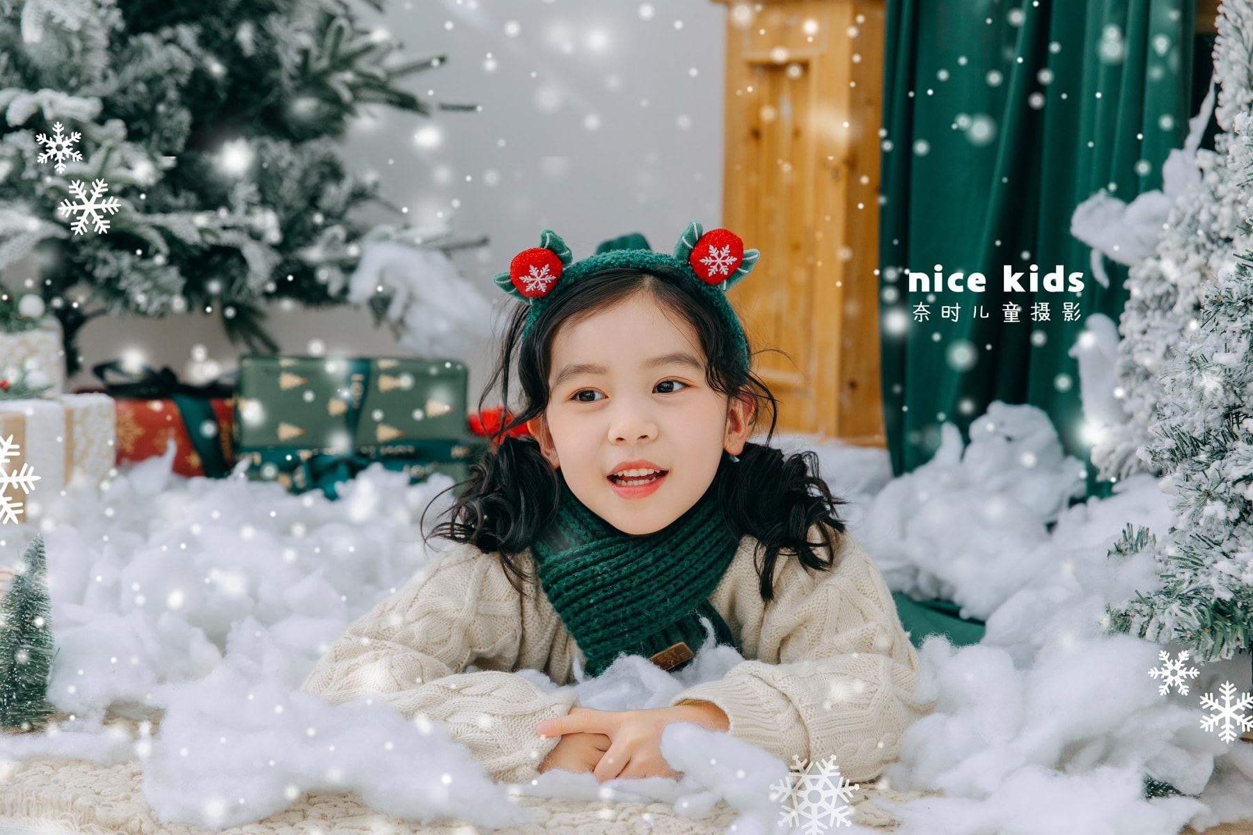 绿色圣诞 NICEKIDS苏州奈时儿童摄影
