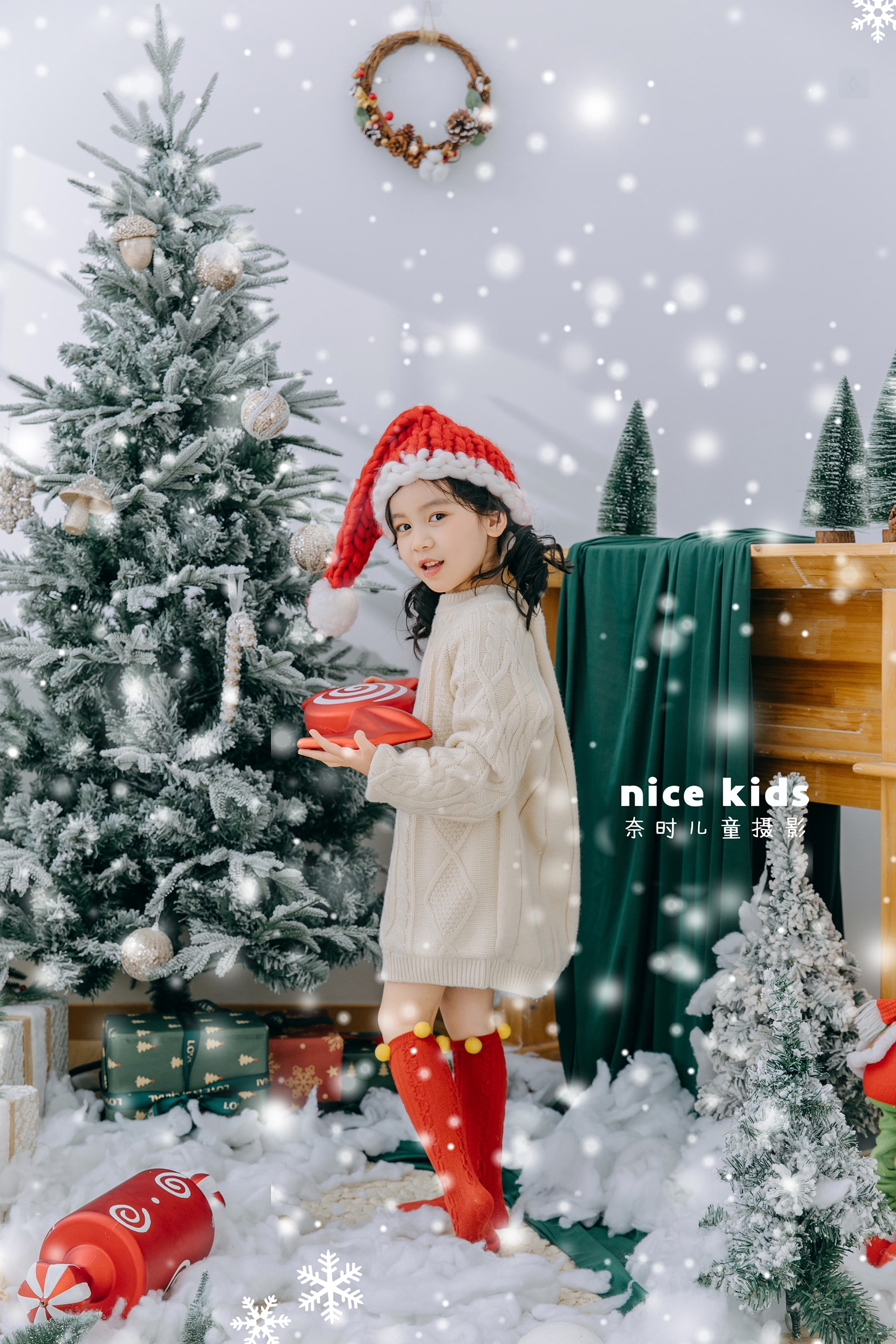 绿色圣诞 NICEKIDS苏州奈时儿童摄影