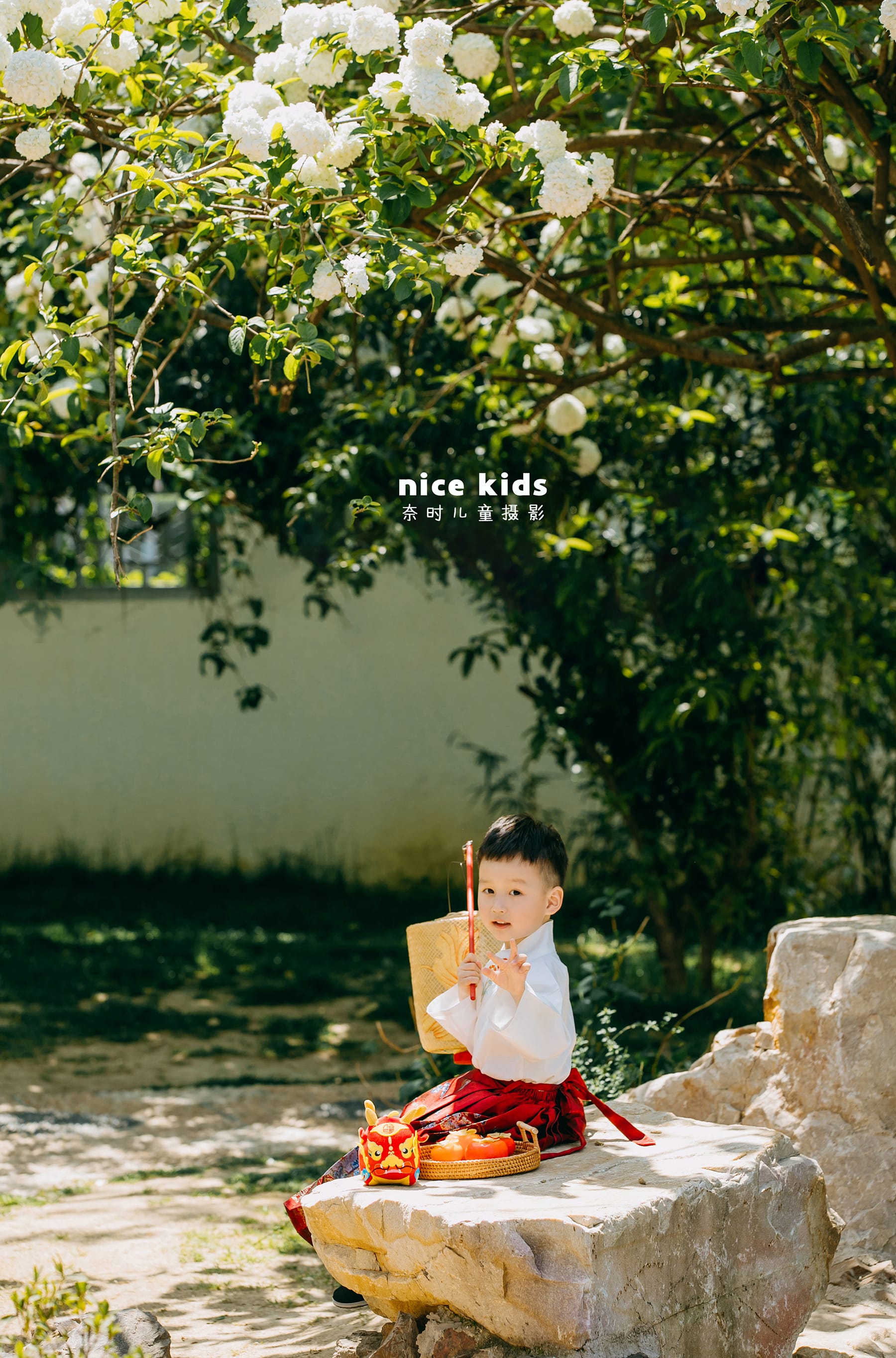 中小童园林外景风格 苏州NICE KIDS奈时儿童摄影