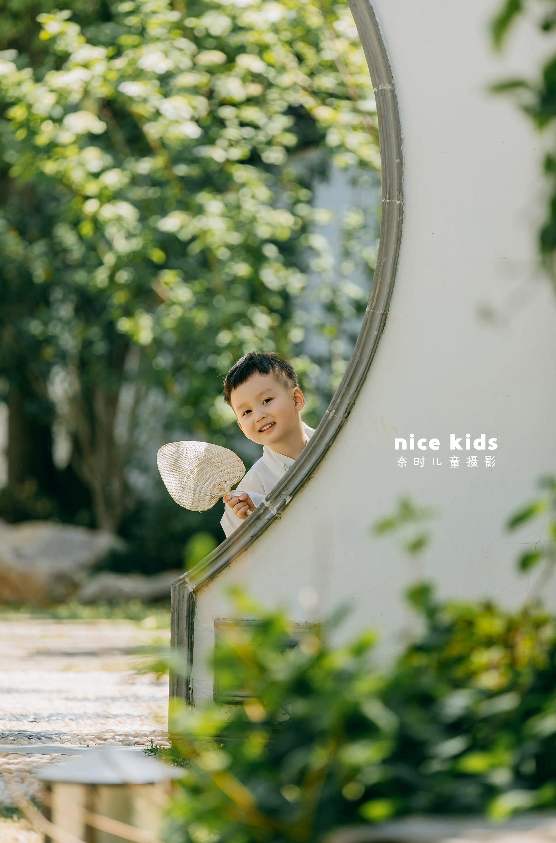 中小童园林外景风格 苏州NICE KIDS奈时儿童摄影