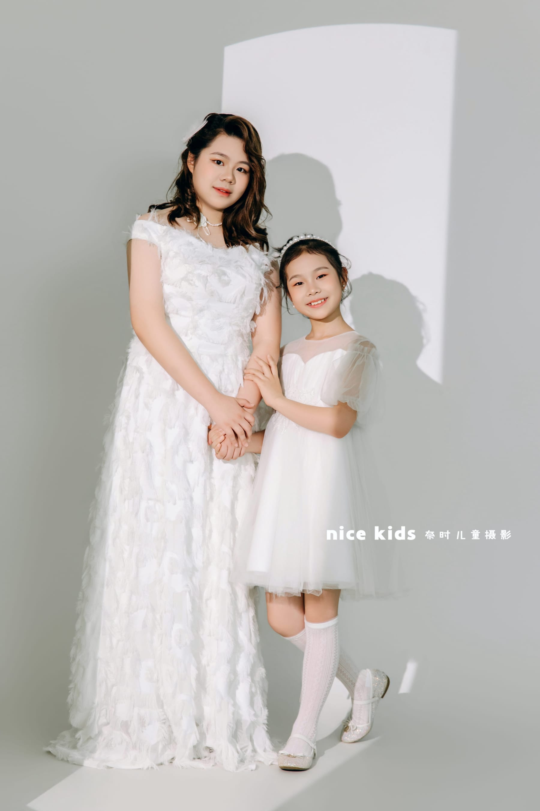 公主裙姐妹纯净系合影 苏州奈时儿童摄影