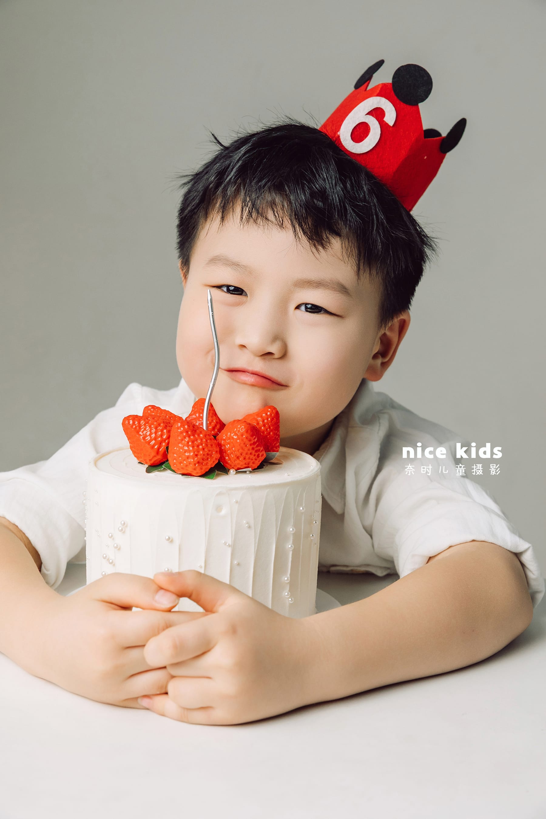 生日红帽子 苏州奈时儿童摄影