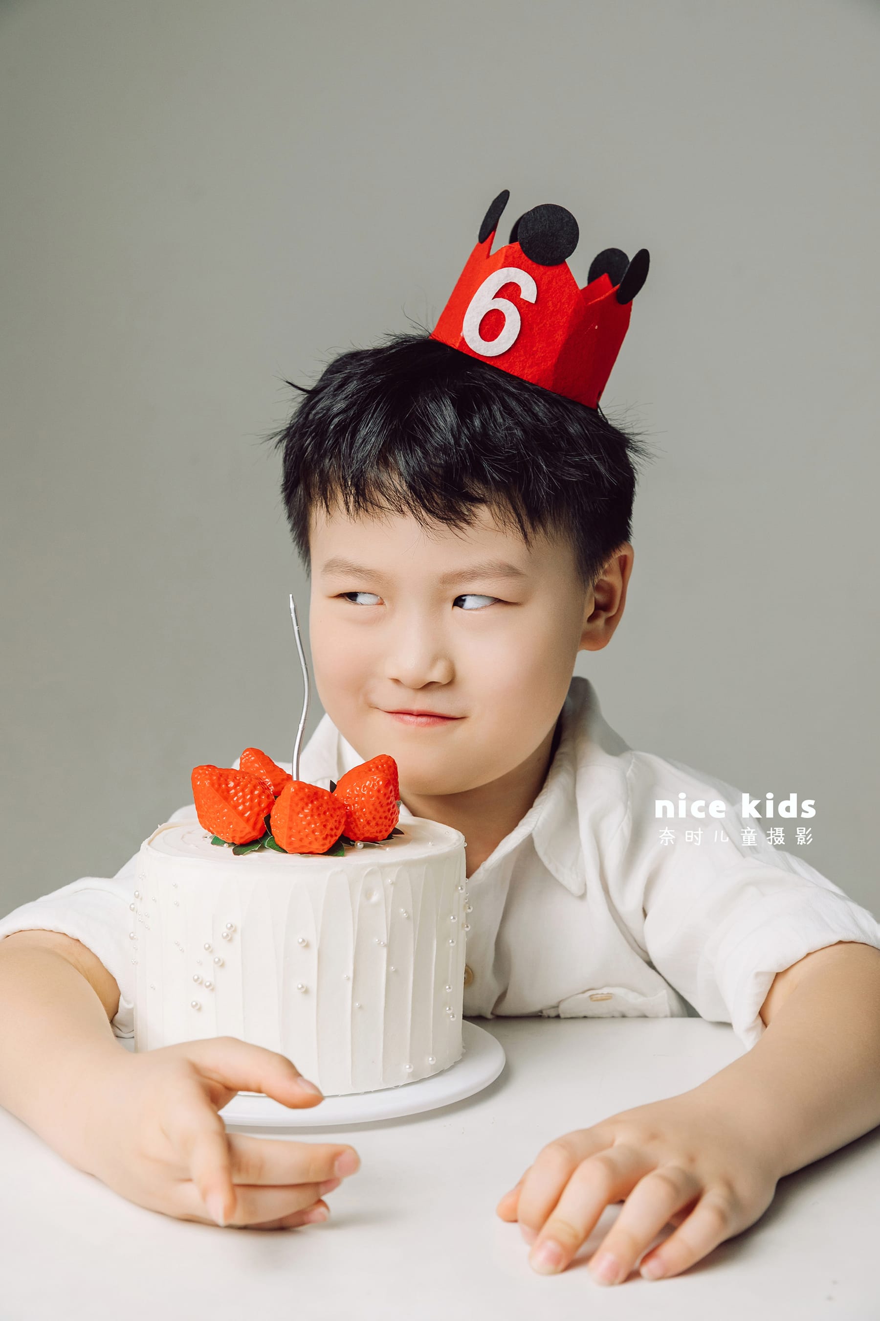 生日红帽子 苏州奈时儿童摄影