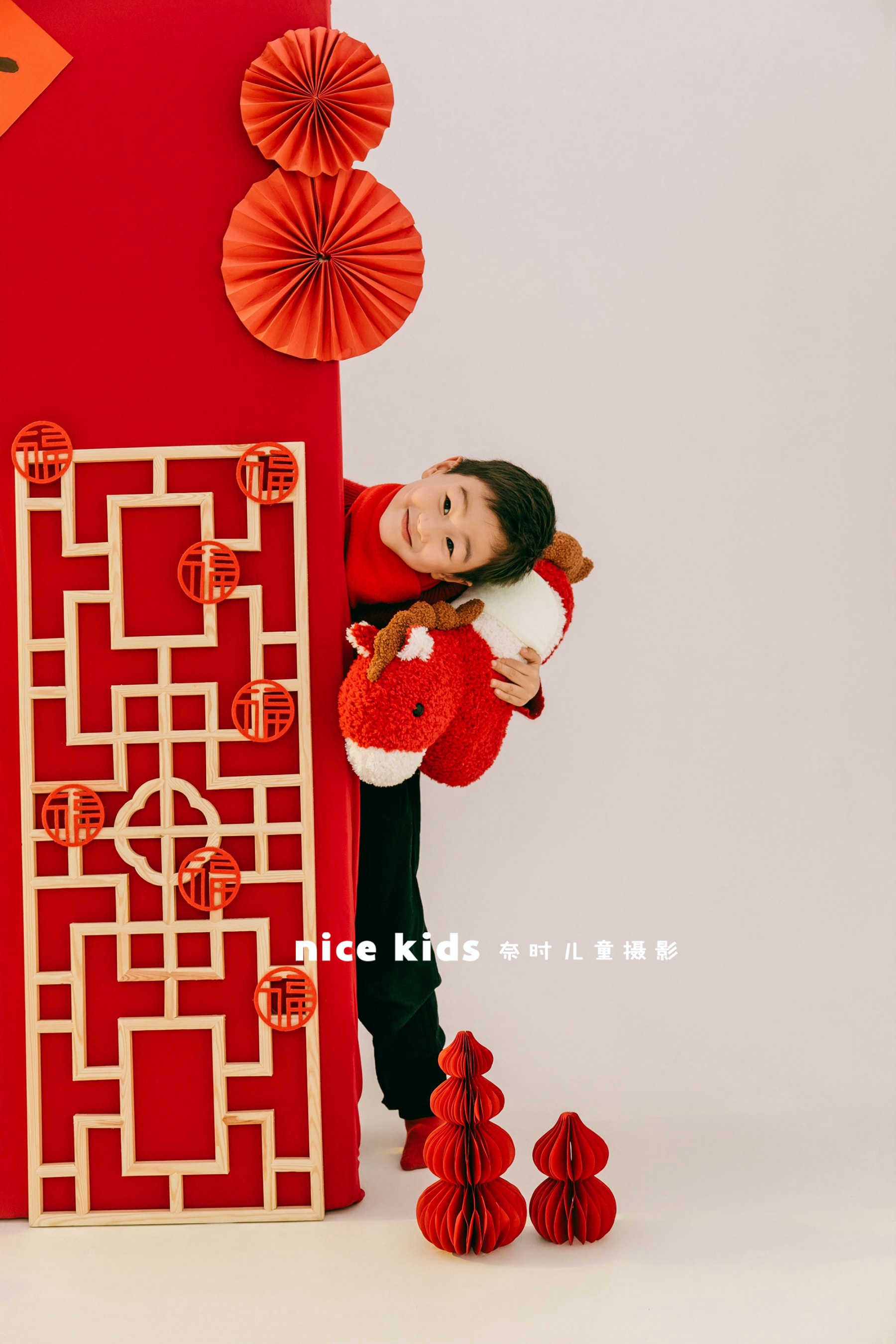 2026新年红毛衣(男宝) 苏州奈时儿童摄影