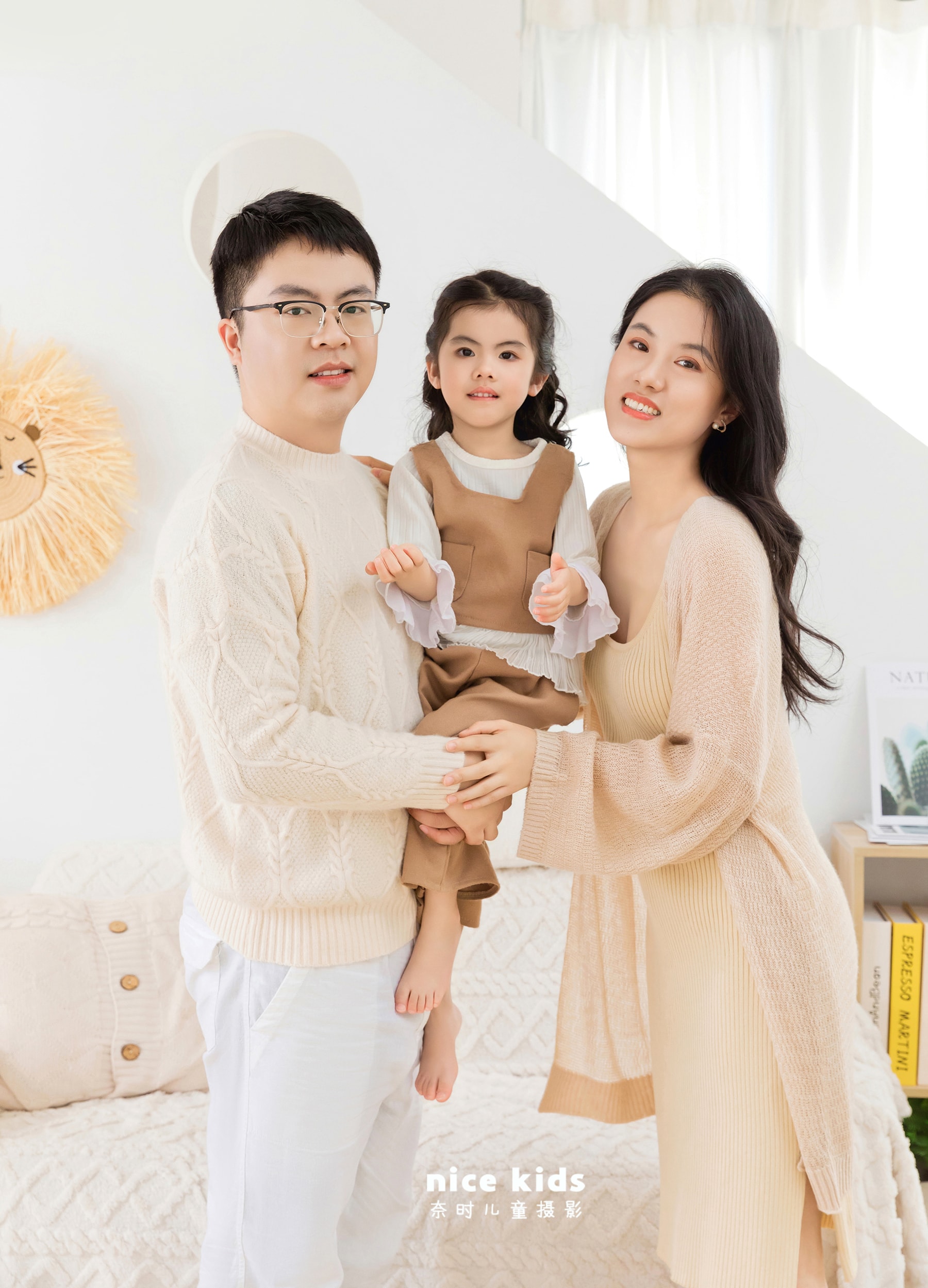 温馨居家全家福 苏州奈时儿童摄影