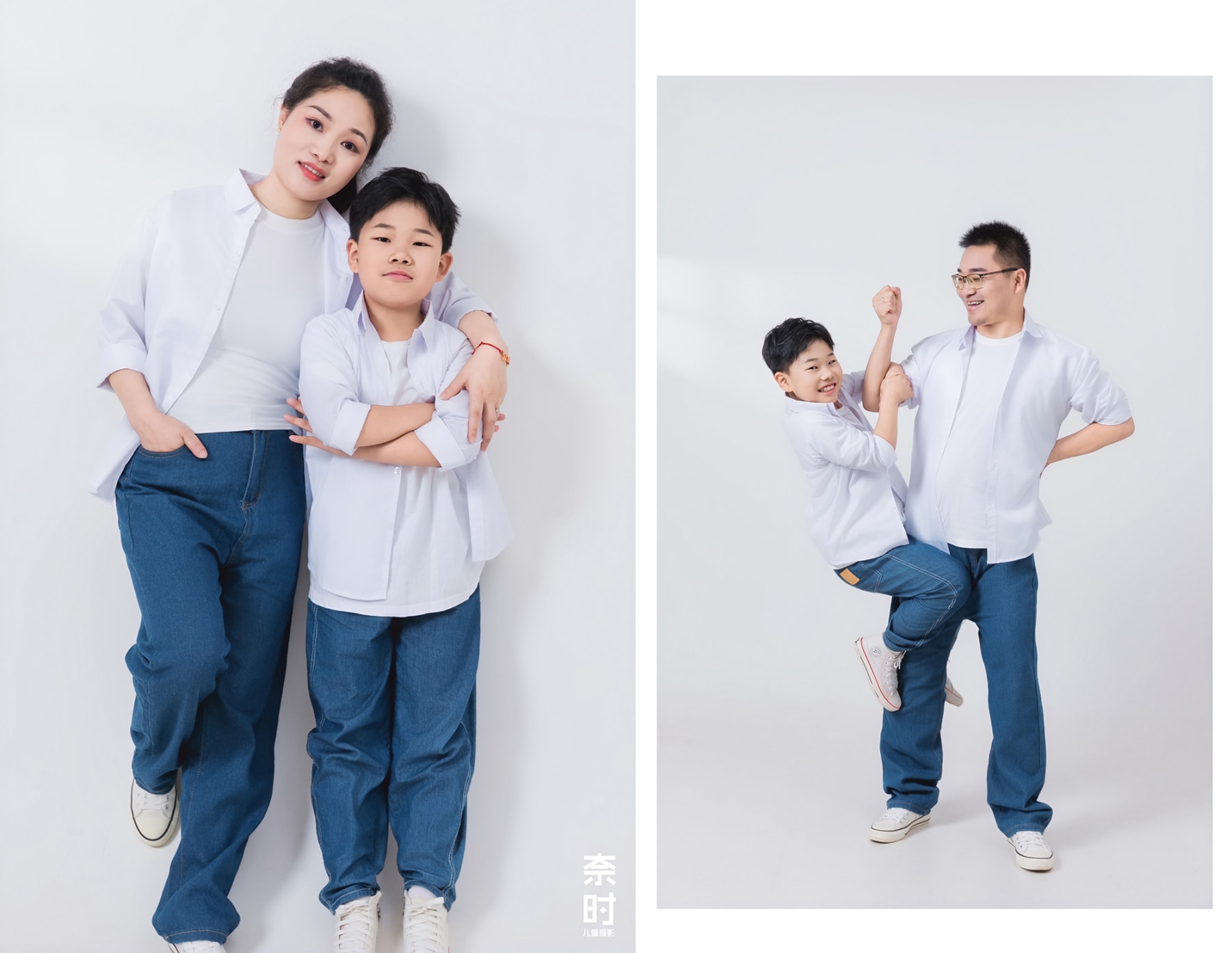 白衬衫-全家福 苏州奈时儿童摄影