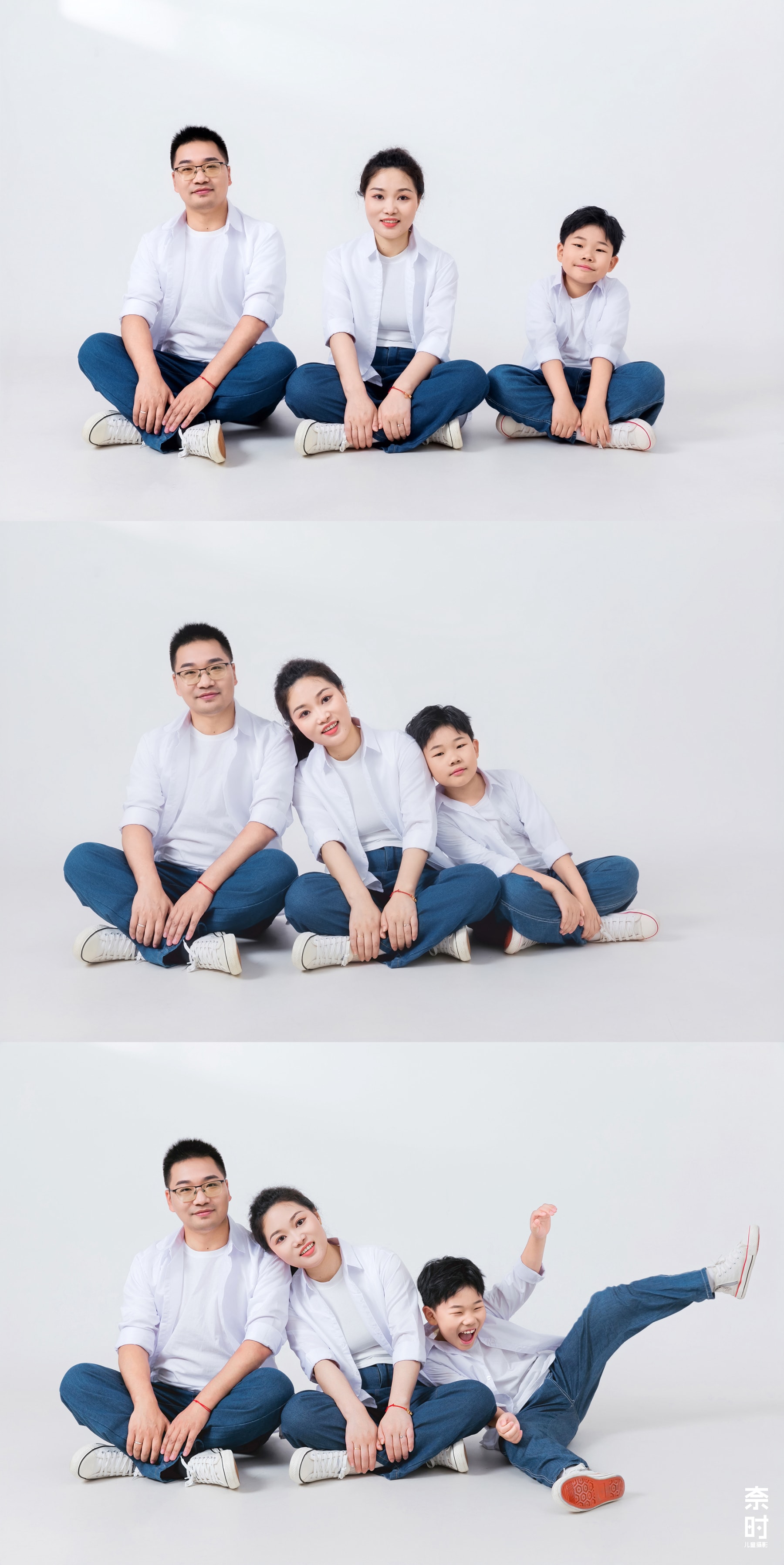 白衬衫-全家福 苏州奈时儿童摄影