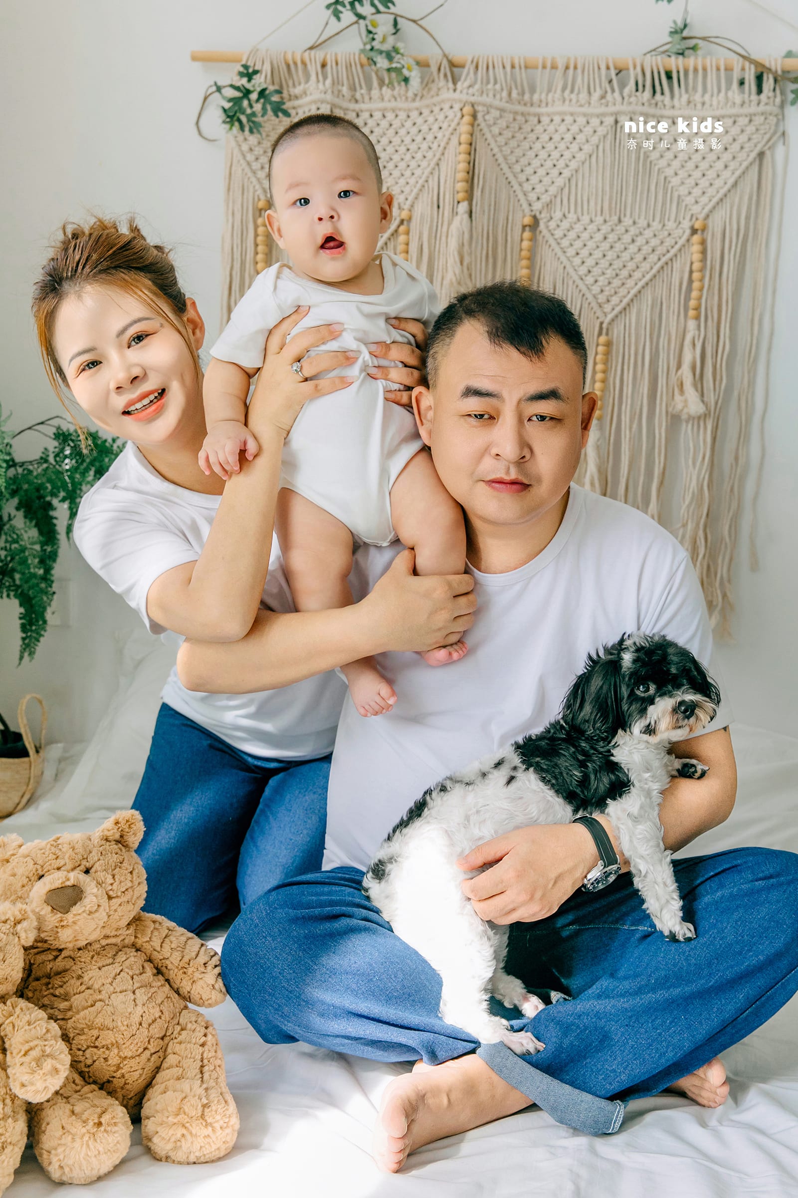 2026白T亲子全家福 苏州奈时儿童摄影