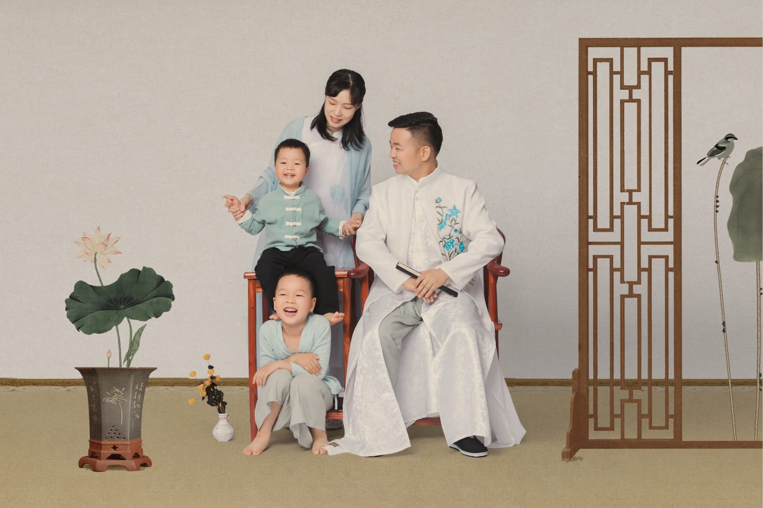苏州NICEKIDS奈时儿童摄影 亲子全家福