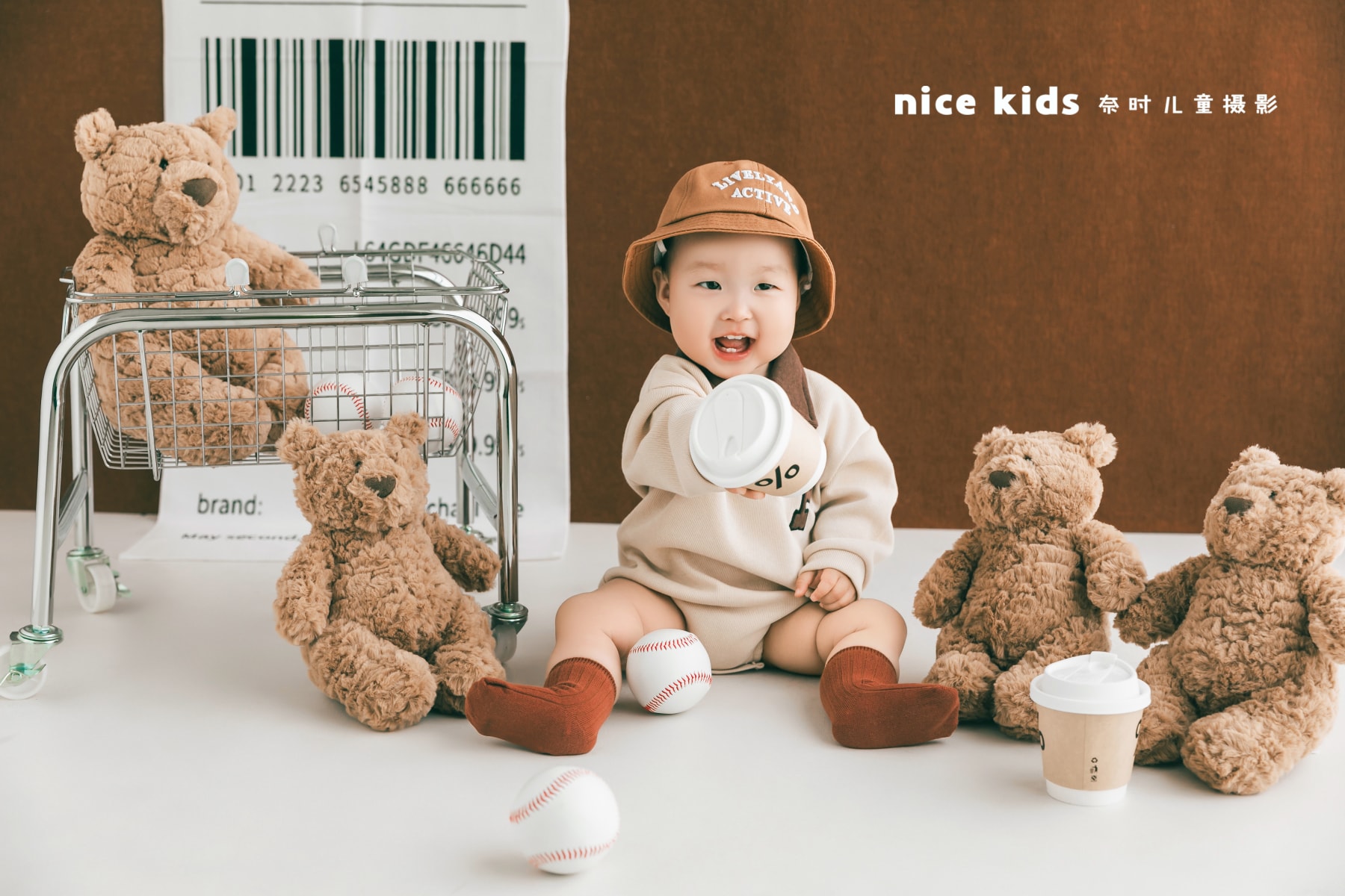 可爱小熊 苏州NICEKIDS奈时儿童摄影周岁照