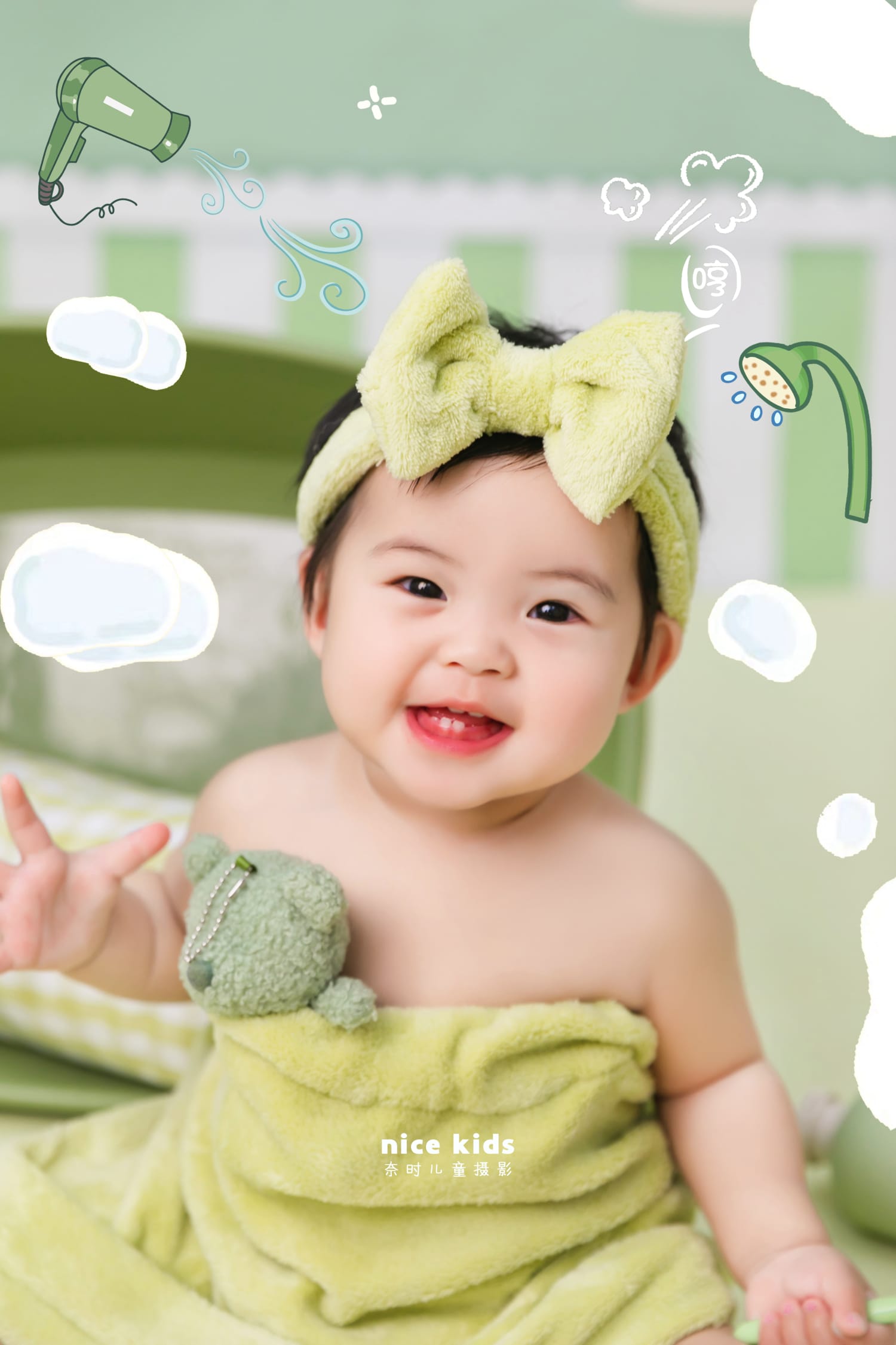 苏州NICEKIDS奈时纯真儿童摄影周岁照 我爱洗澡澡