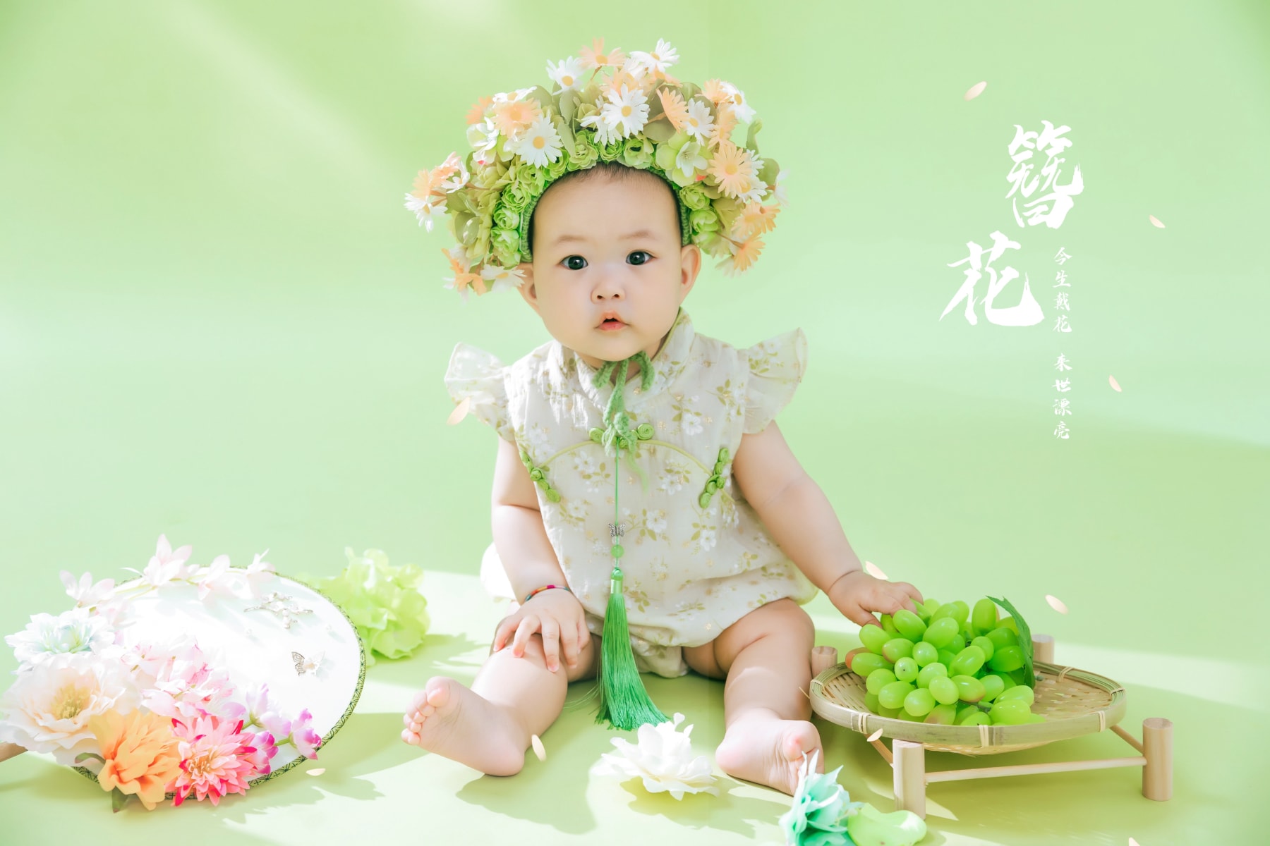 苏州NICEKIDS奈时儿童摄影周岁照 簪花