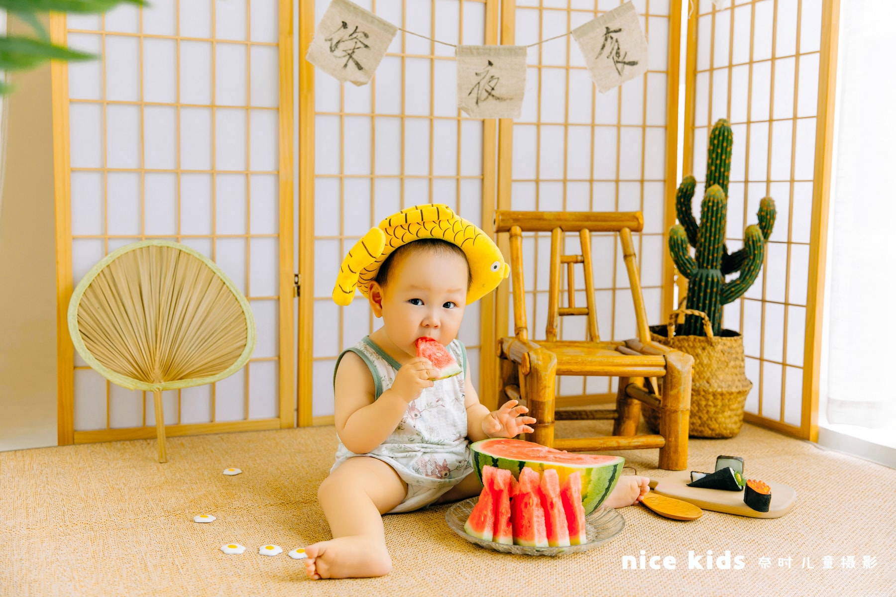 夏日-西瓜 苏州NICEKIDS奈时儿童摄影周岁照