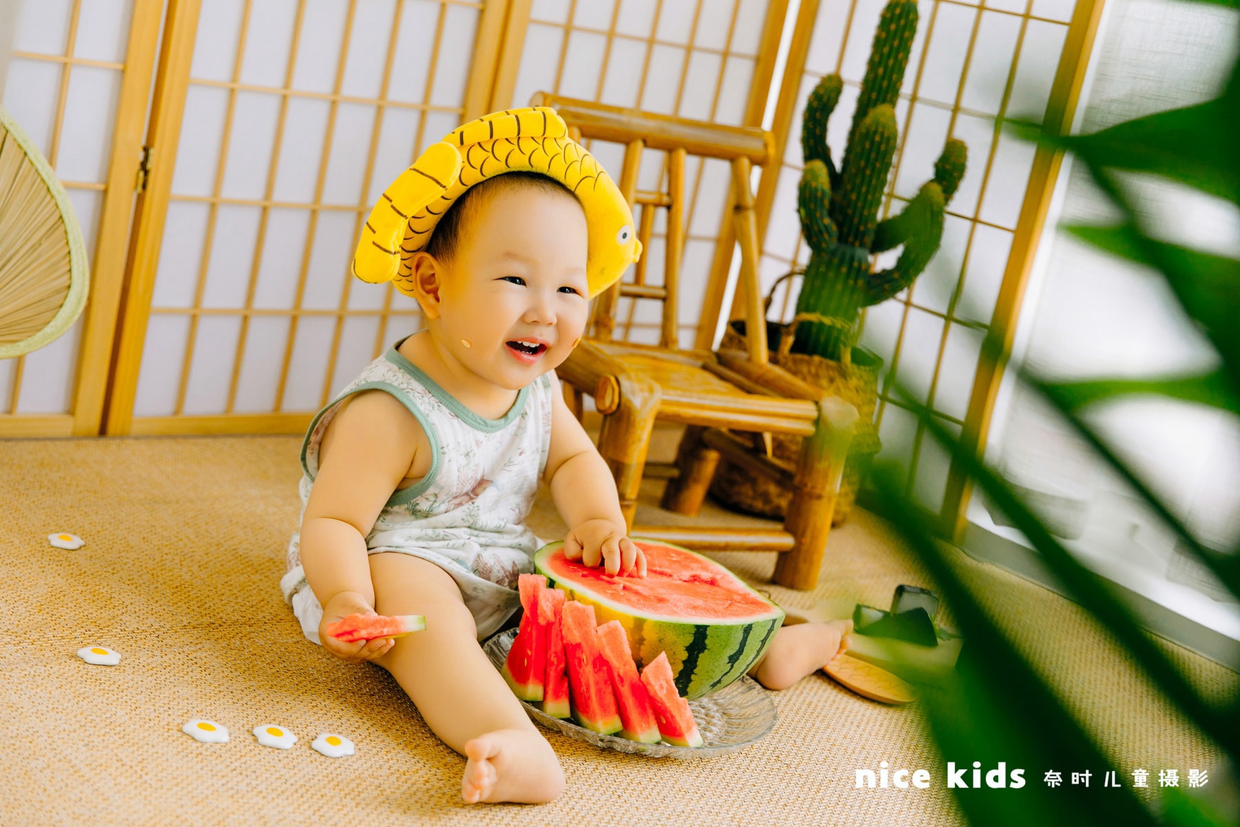 夏日-西瓜 苏州NICEKIDS奈时儿童摄影周岁照