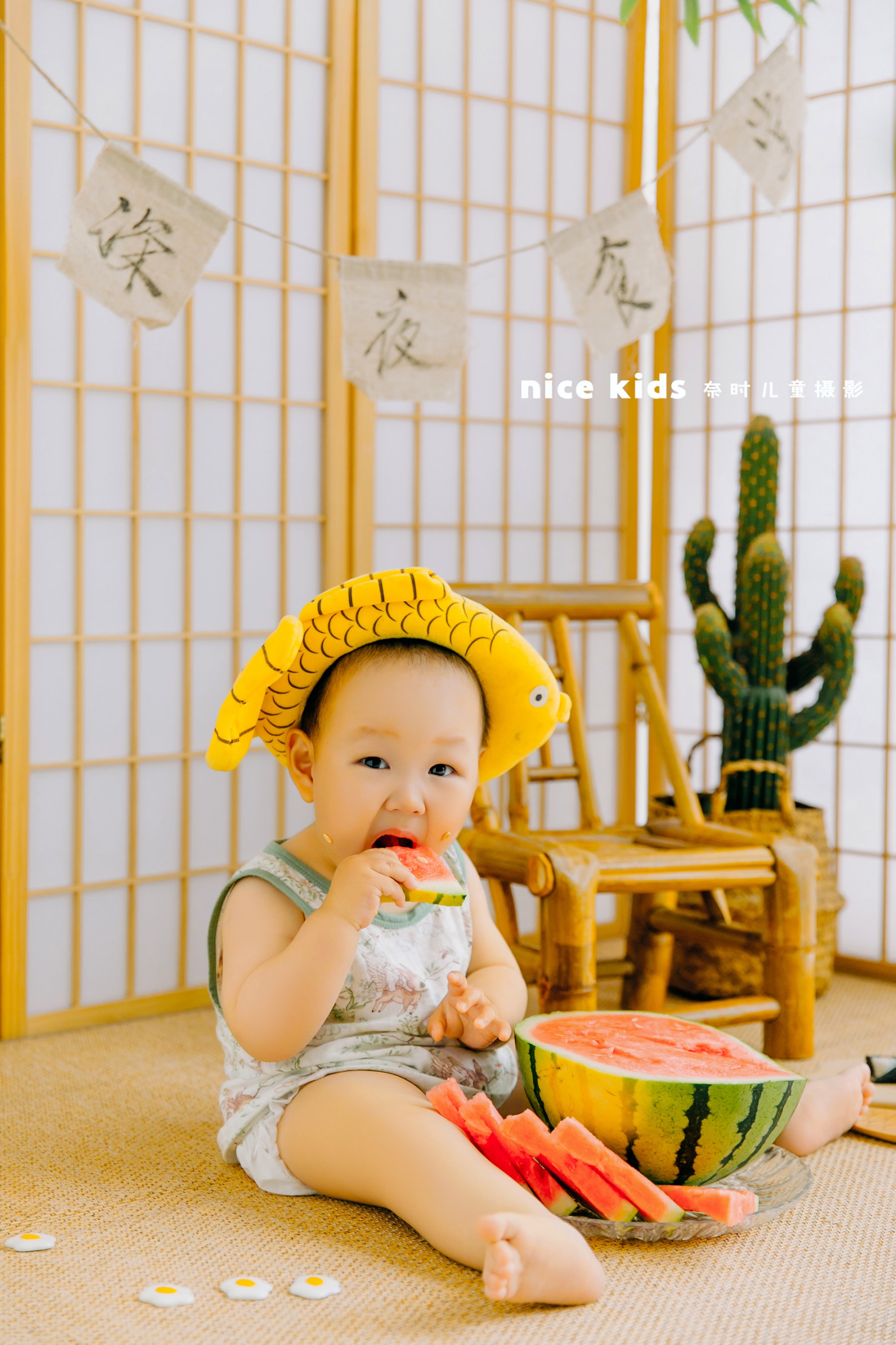 夏日-西瓜 苏州NICEKIDS奈时儿童摄影周岁照