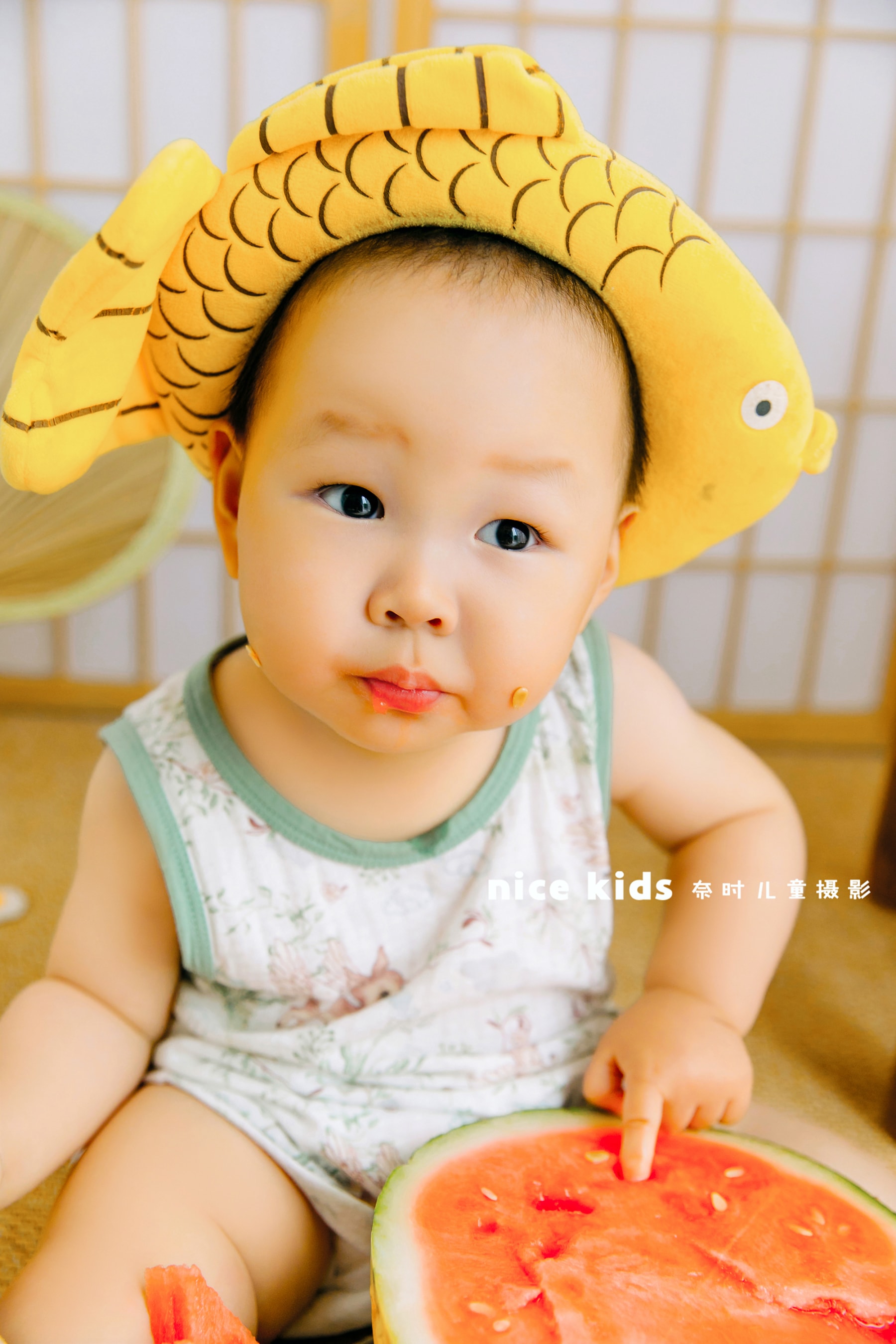 夏日-西瓜 苏州NICEKIDS奈时儿童摄影周岁照
