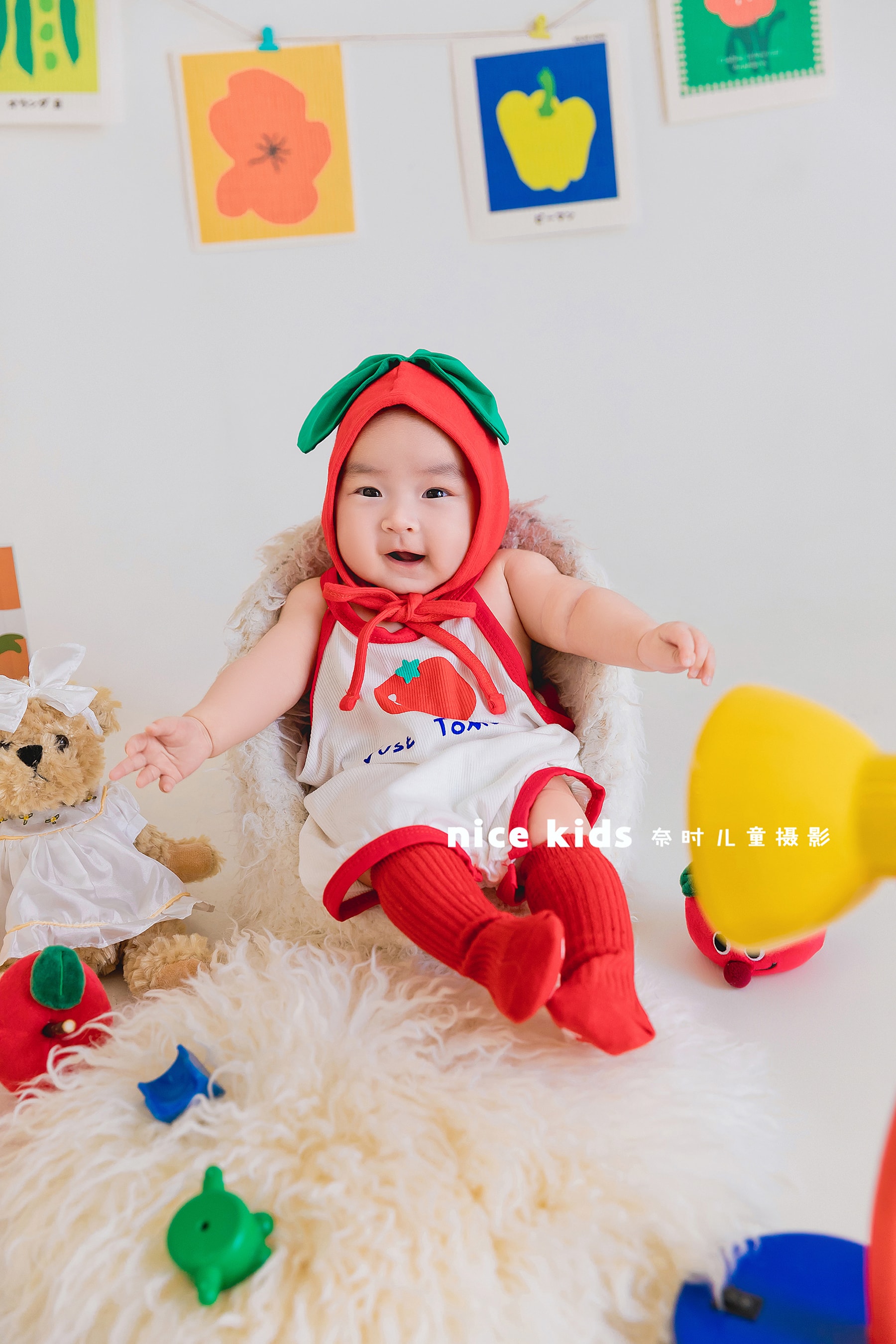 百天照-小苹果主题 苏州NICEKIDS奈时儿童摄影百天照