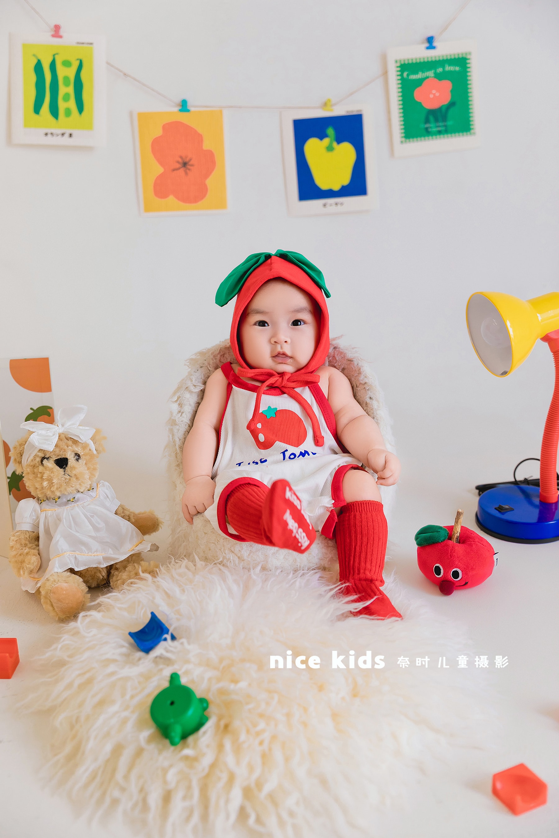 百天照-小苹果主题 苏州NICEKIDS奈时儿童摄影百天照