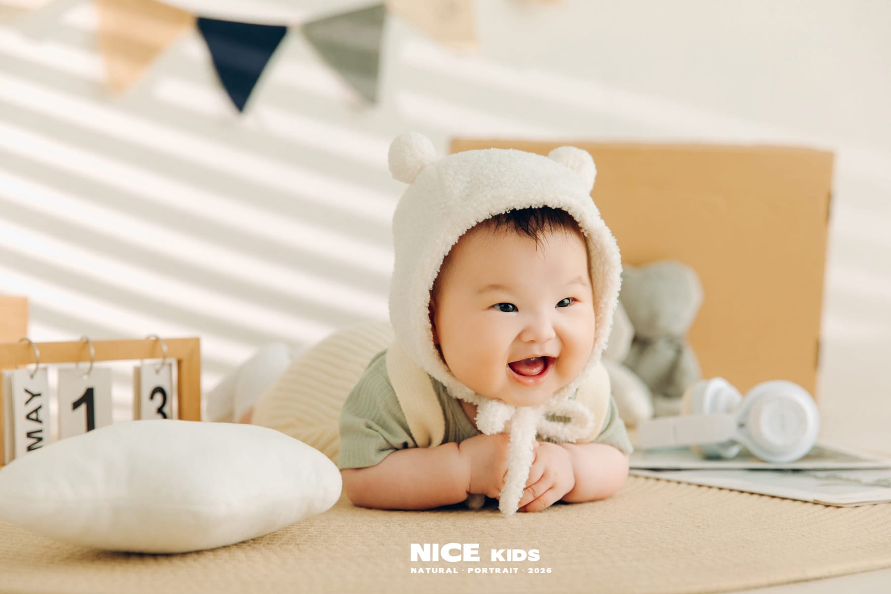 家居奶油风 苏州NICEKIDS奈时儿童摄影百天照
