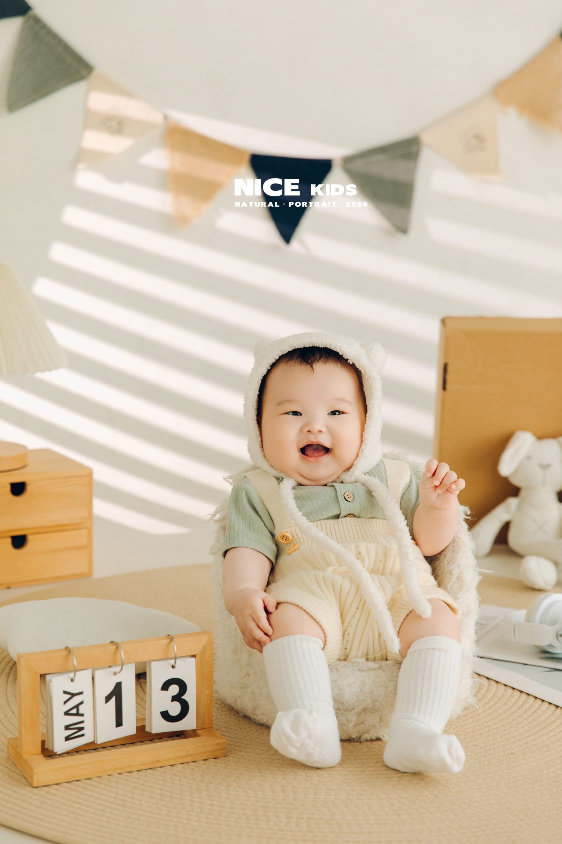 家居奶油风 苏州NICEKIDS奈时儿童摄影百天照