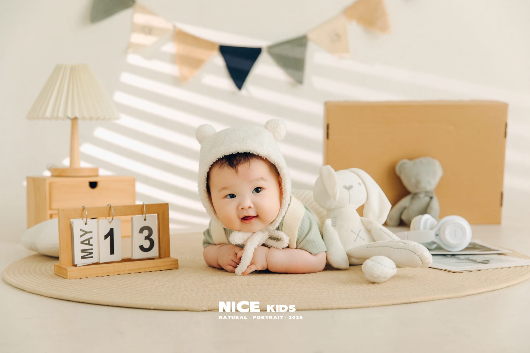 家居奶油风 苏州NICEKIDS奈时儿童摄影百天照